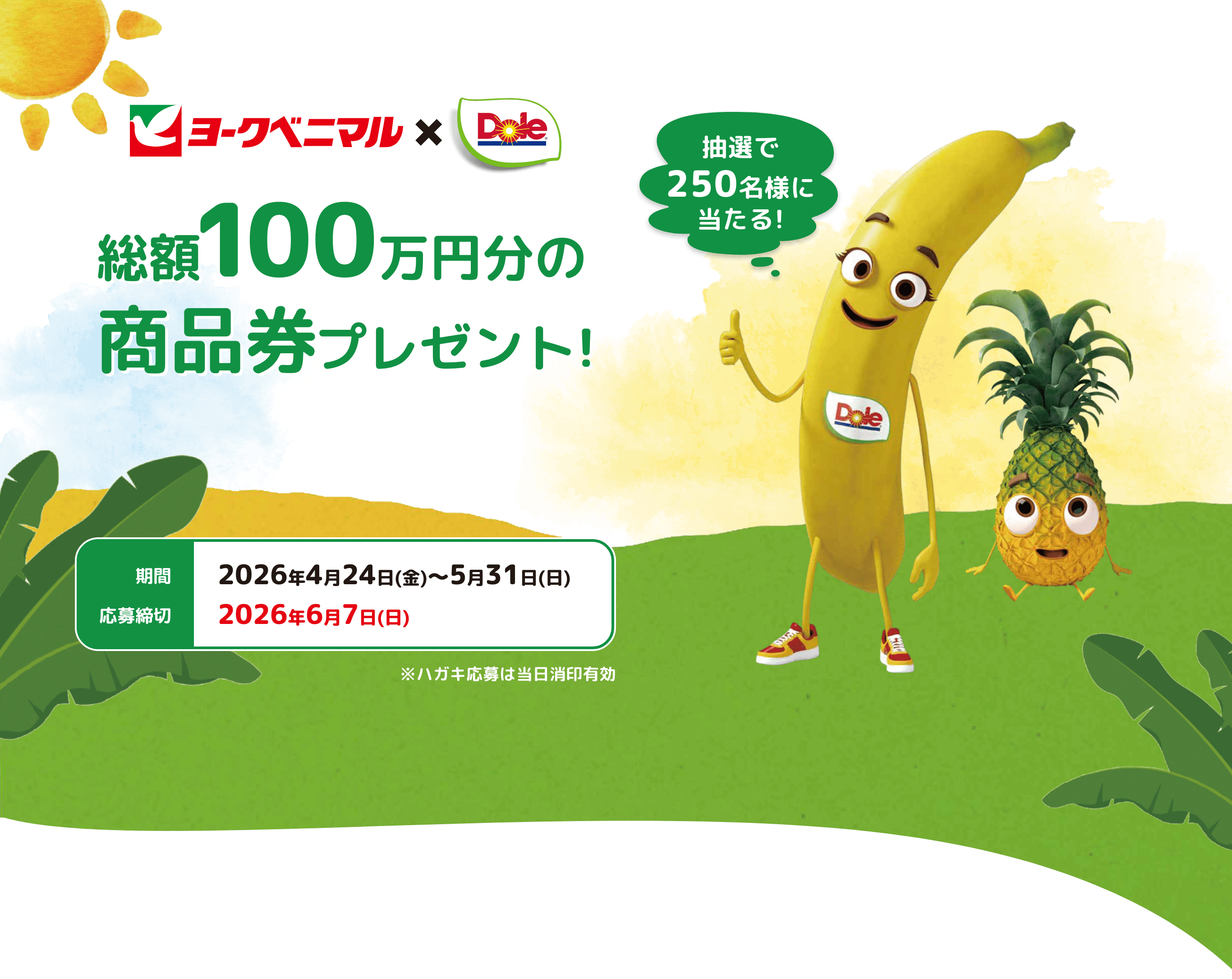 総額100万円分の 商品券プレゼント!